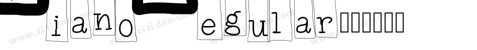 Piano Regular字体转换